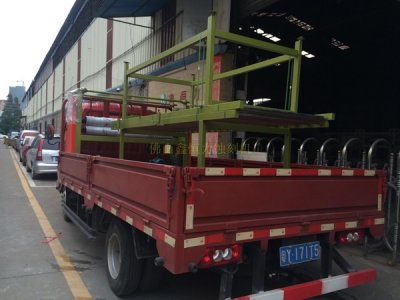 國外客戶定制覆膜機裝車發貨！